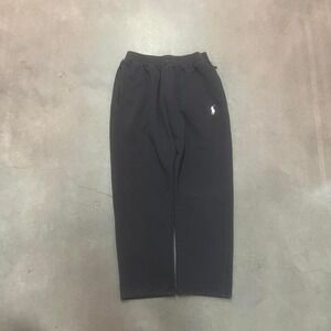 RRL men's black green fade open leg sweatpants loose polo xxl